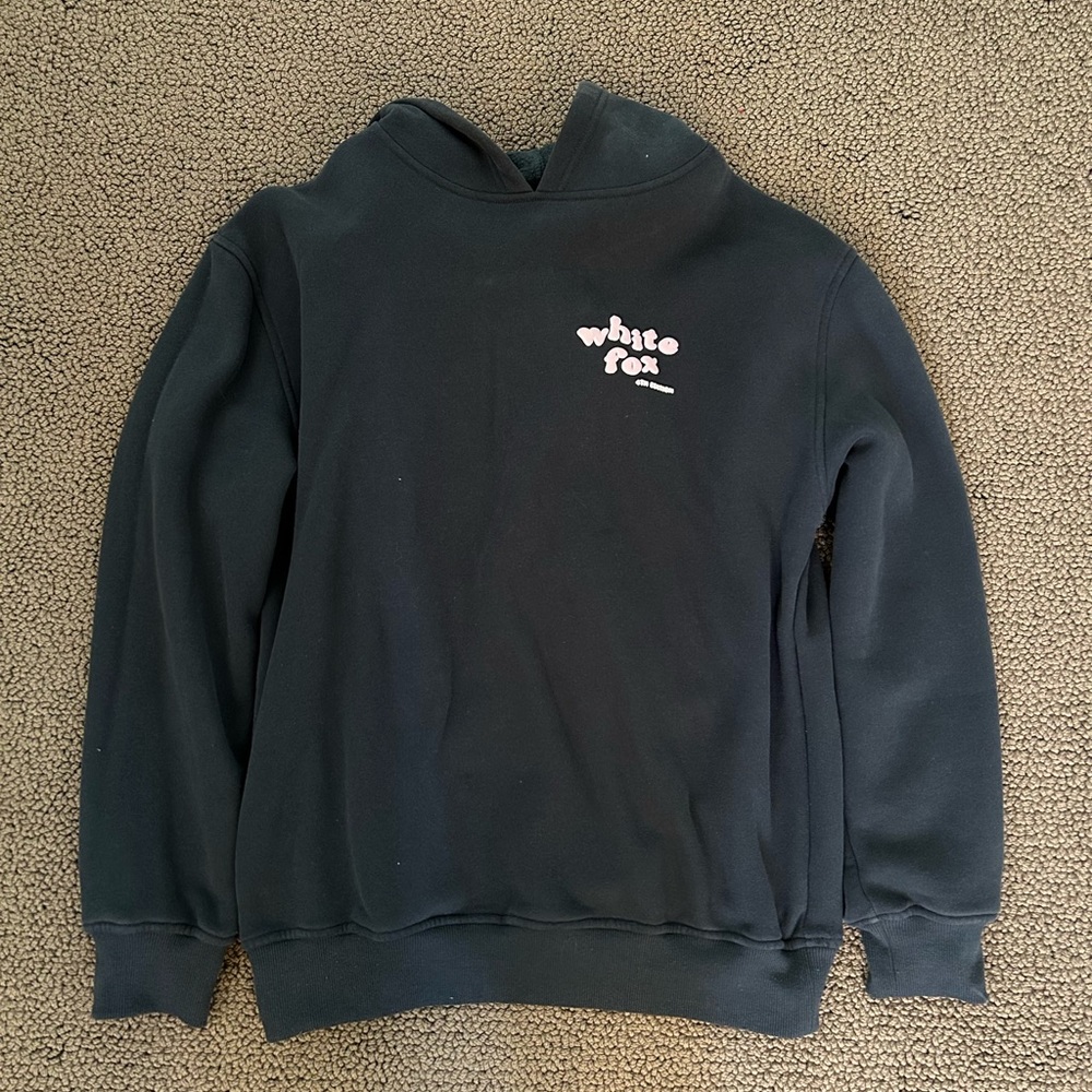 White Fox Hoodie Green Size S/M